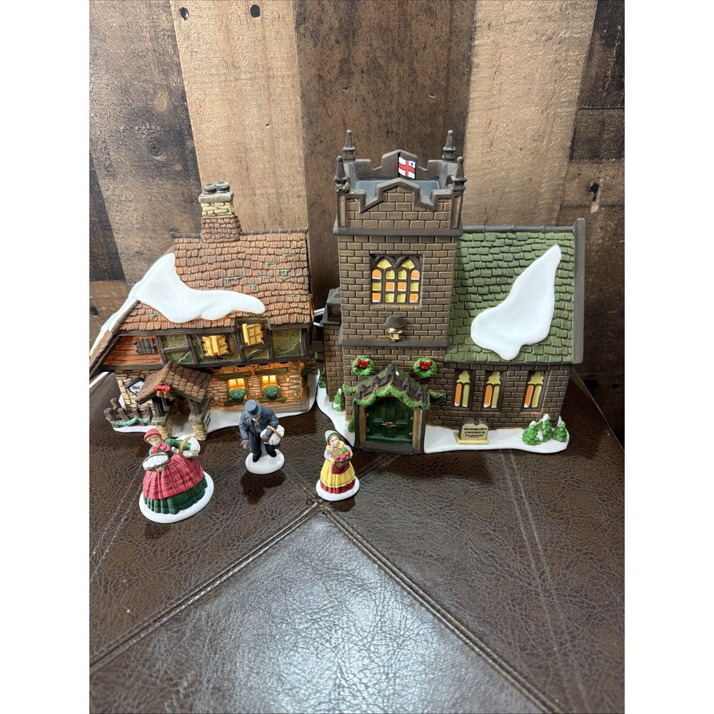 Department 56 Dickens' Village The Spirit of Giving 1997 Missing Trees Read Vtg